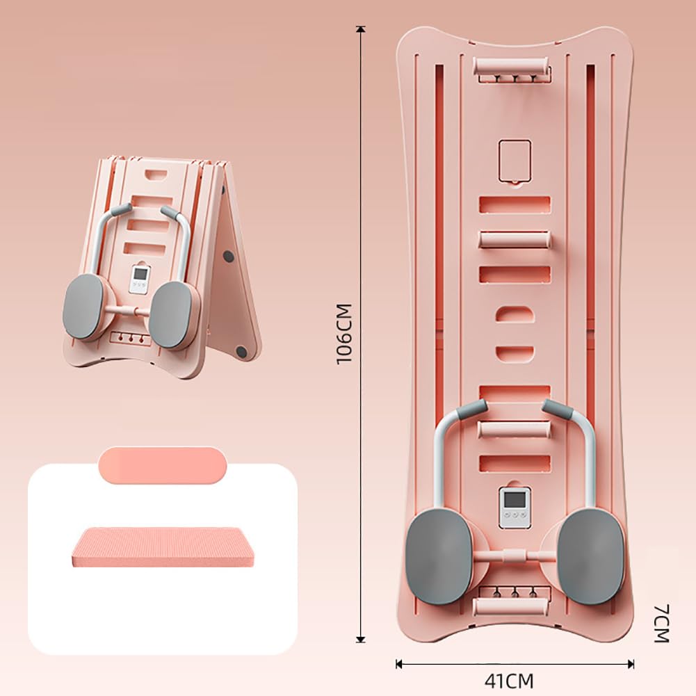 ピンク折りたたみ式マルチ機能腹筋ピラティスボード ピンク折りたたみ式マルチ機能腹筋ピラティスボード Amazon.co